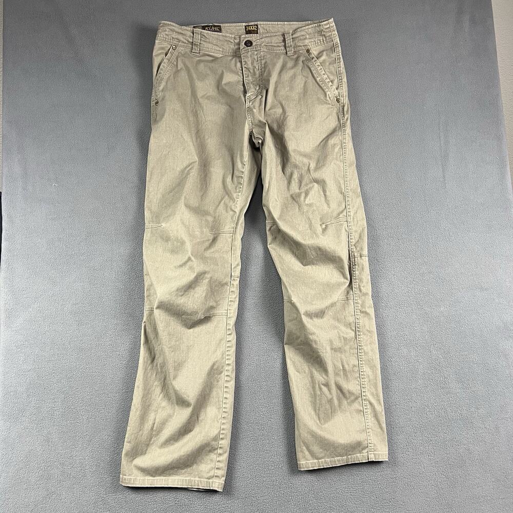 Kuhl Pants Mens 32x34 Beige Crag Series Casual Lightweight Outdoor Pockets